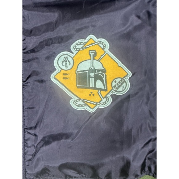 Disney Star Wars Jacket Mens Extra Large Green Fleece Boba Fett Zip Up Sweater - Picture 3 of 9